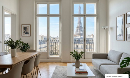 modern parisian apartment