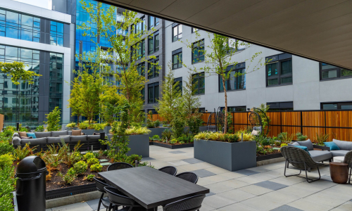modern apartment plan exterior building